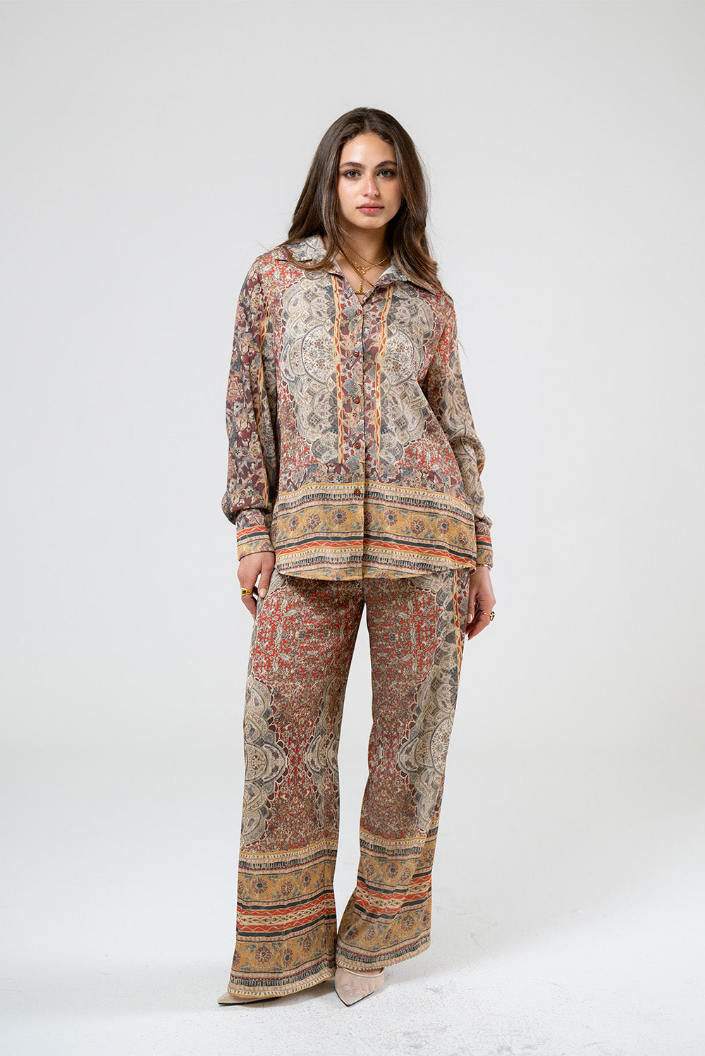 Earthy printed Blouse