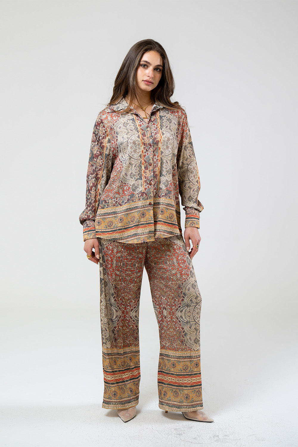 Wide-Leg Trousers