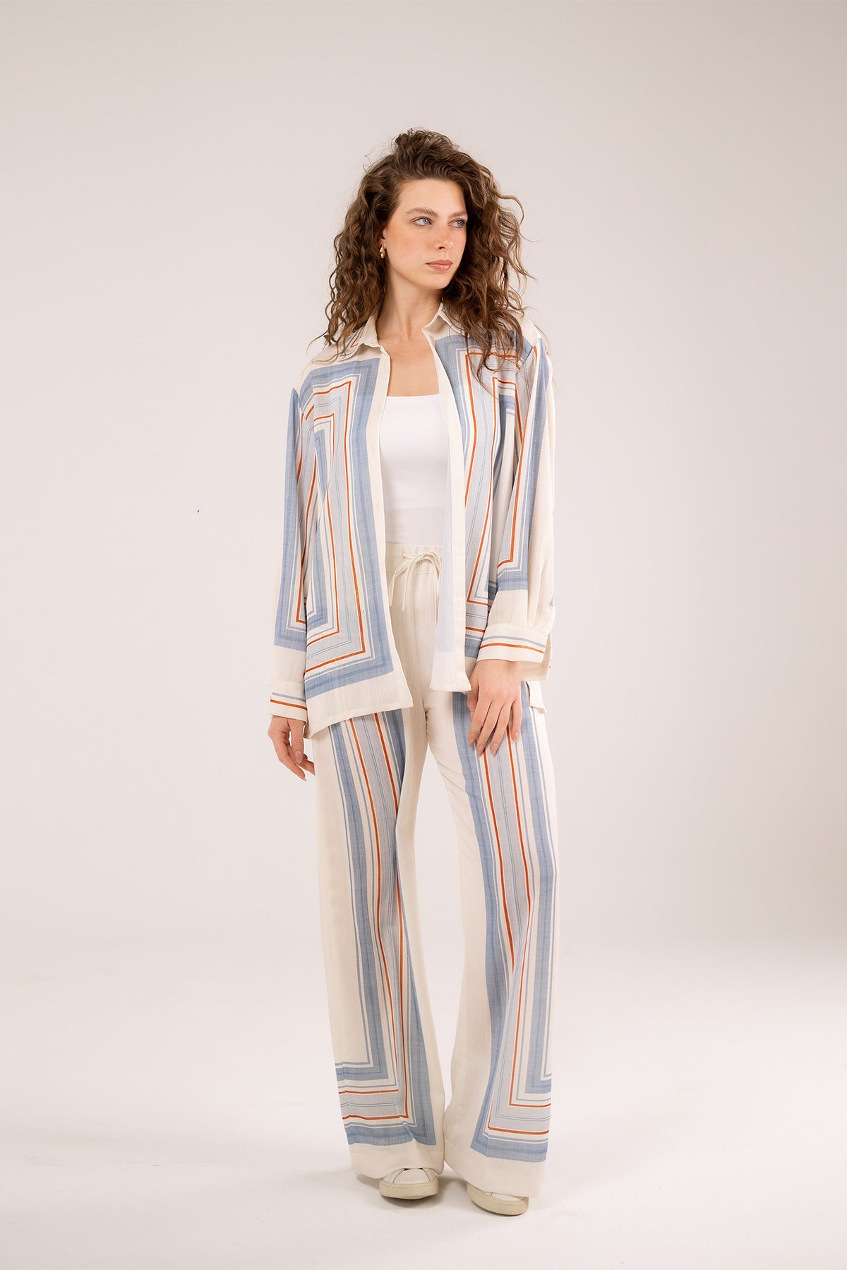 Pinstripe Long Shirt
