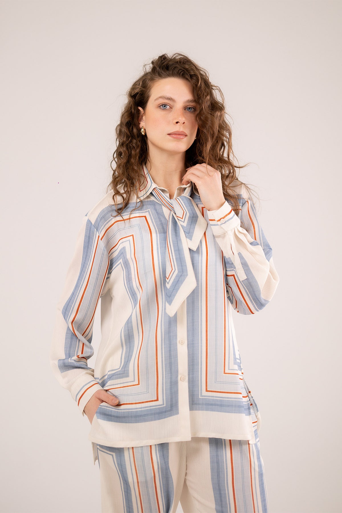 Pinstripe Long Shirt