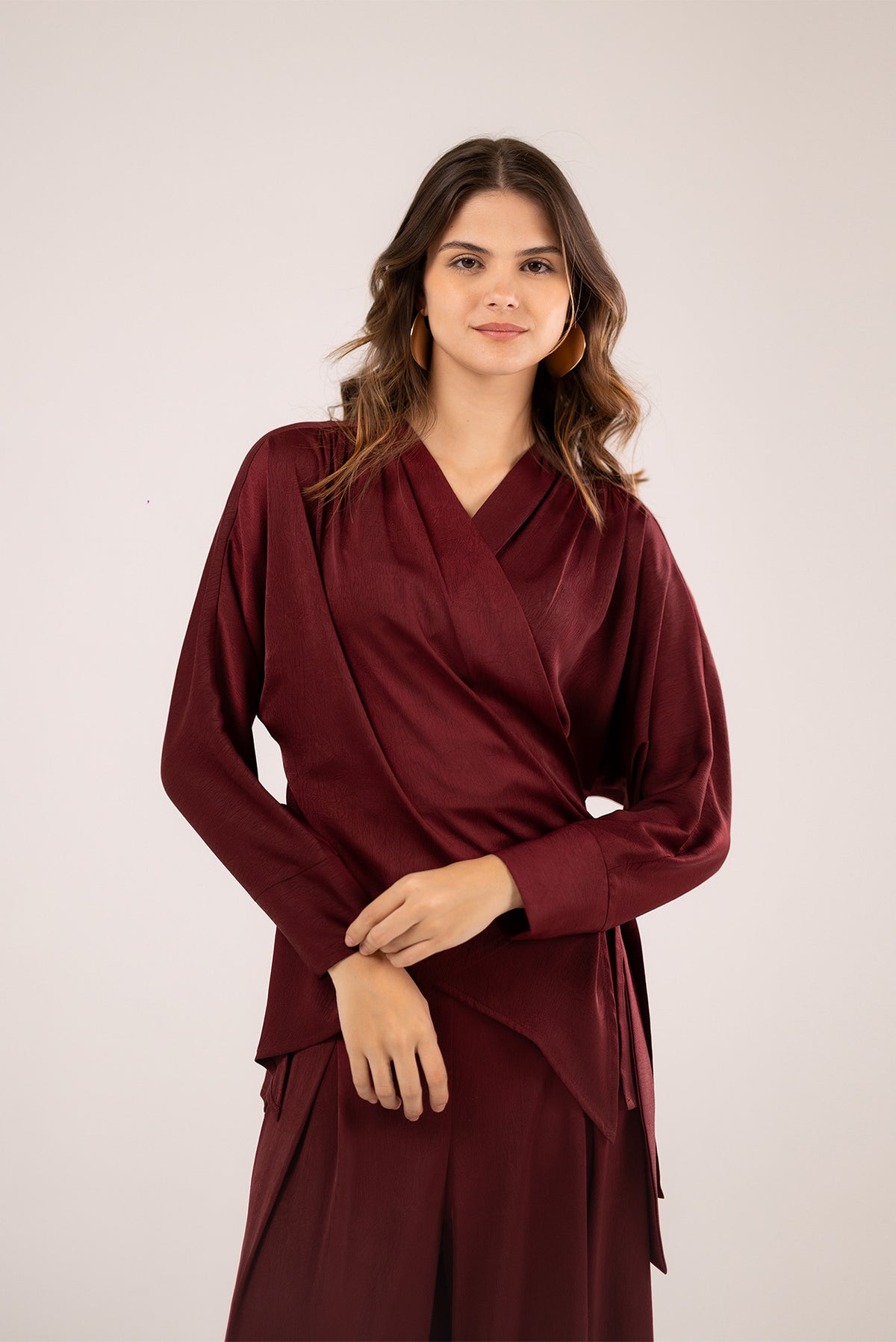 Loose Wrapped Blouse