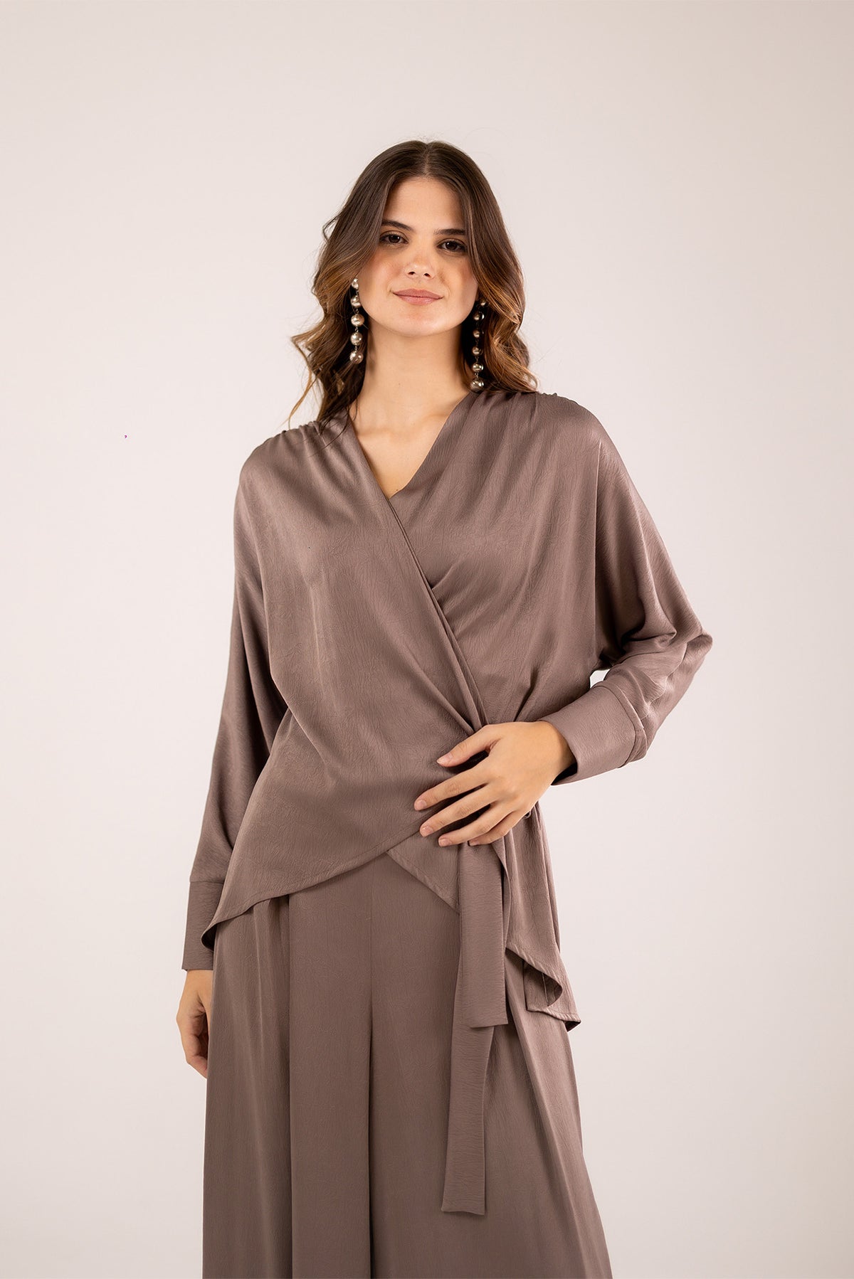 Loose Wrapped Blouse