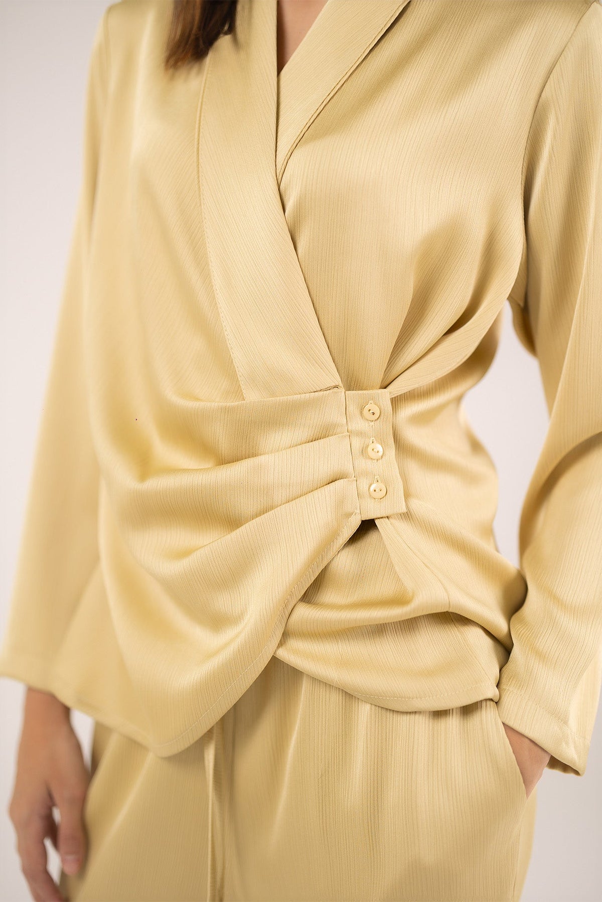 Satin Wrapped Top