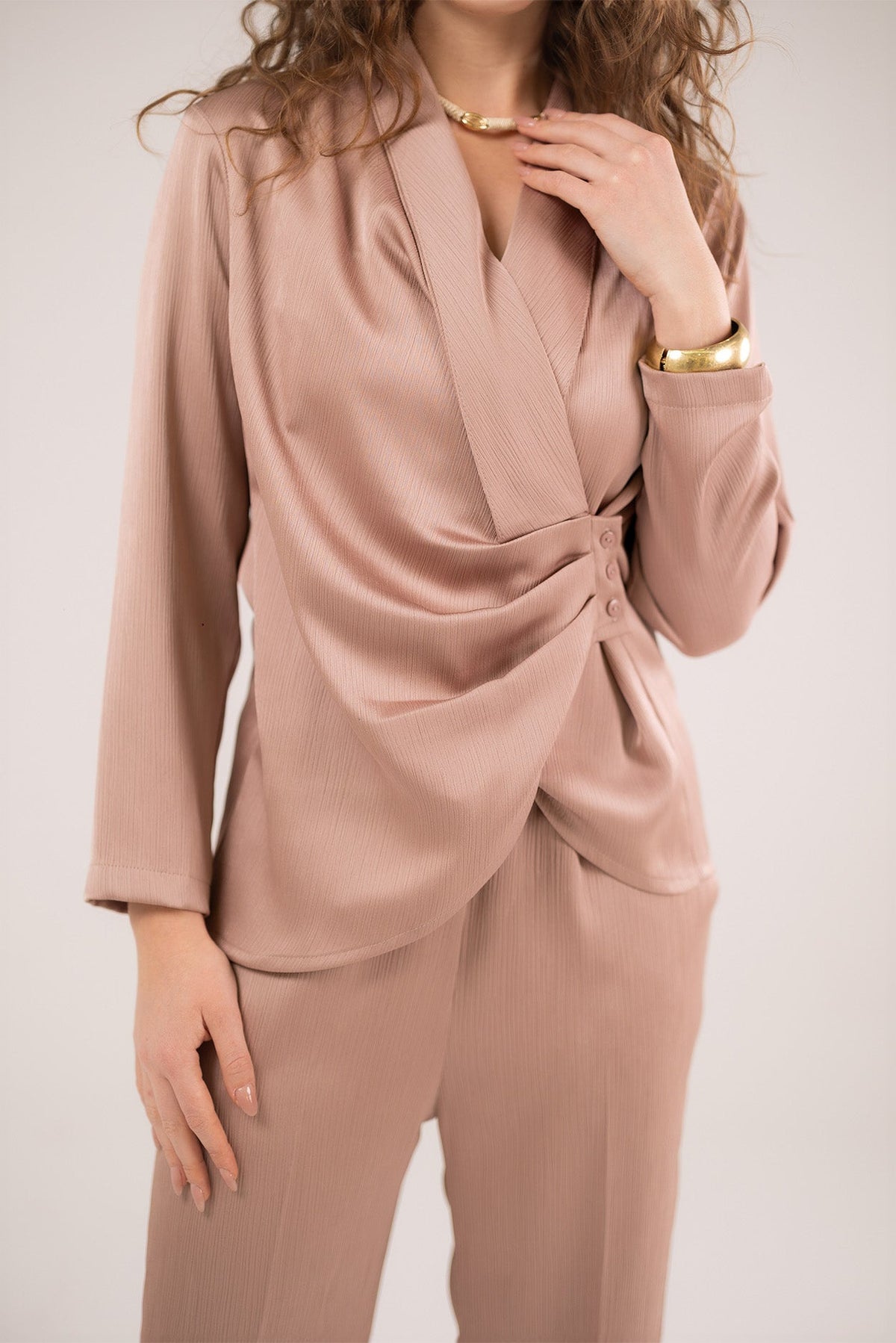 Satin Wrapped Top