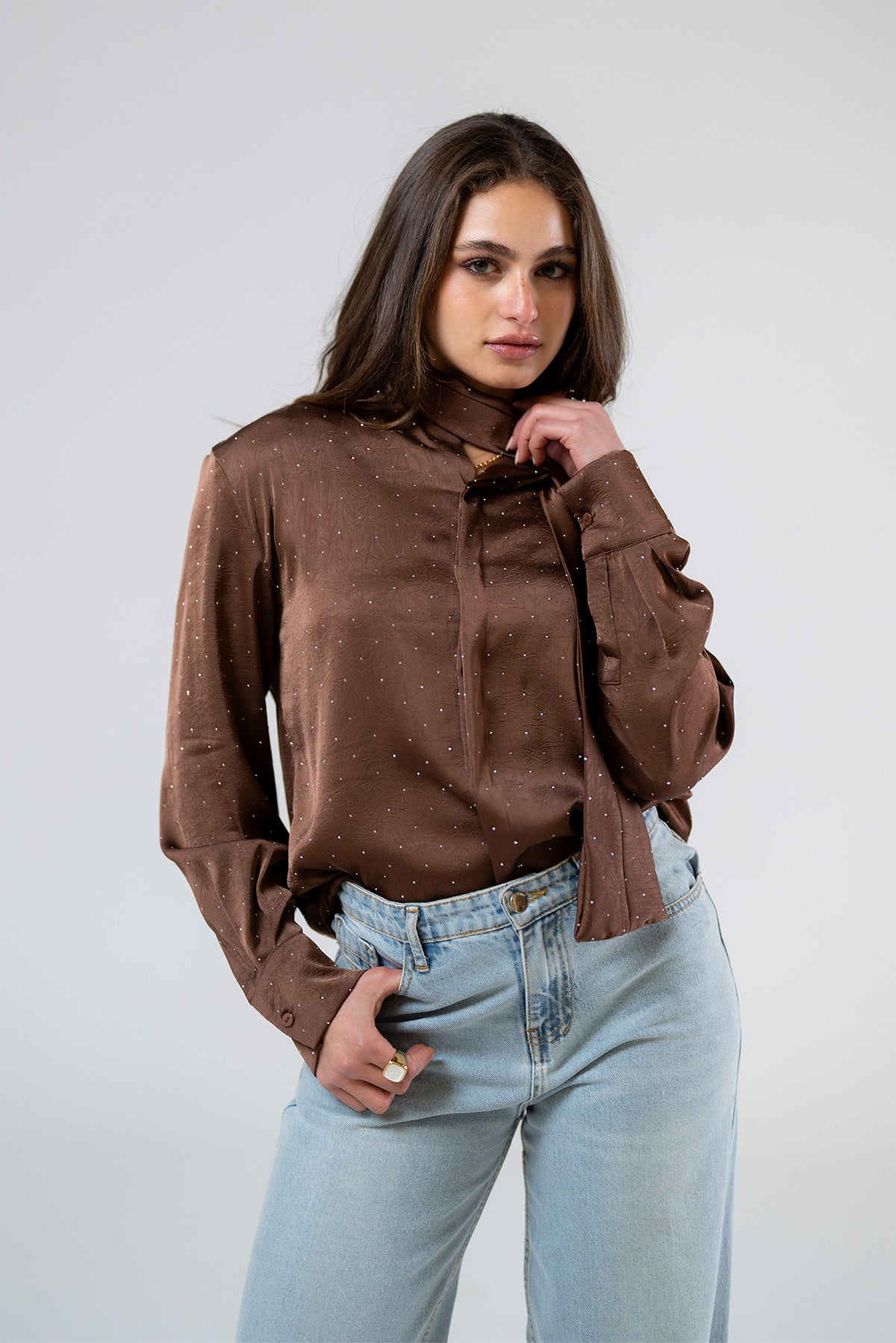 Tie-Neck Blouse