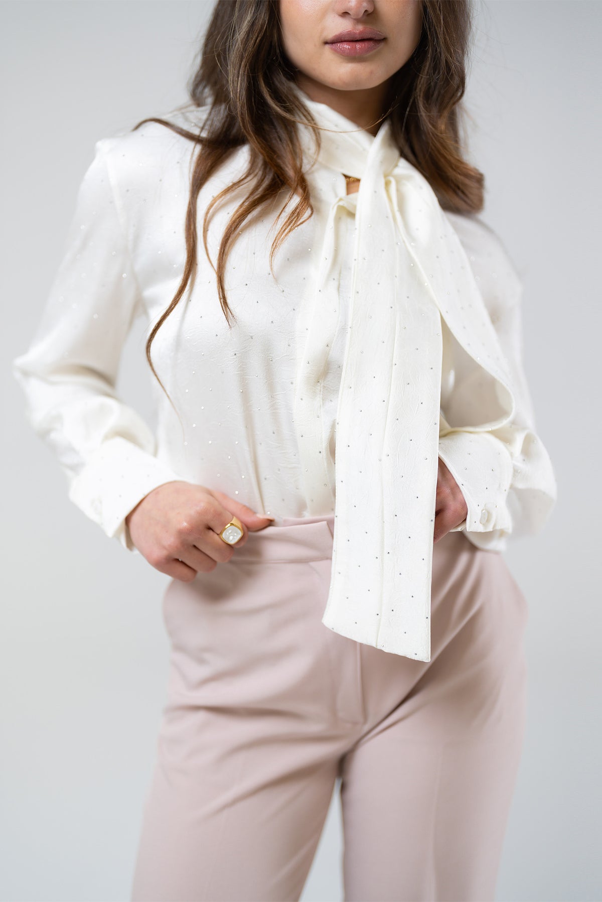 Tie-Neck Blouse