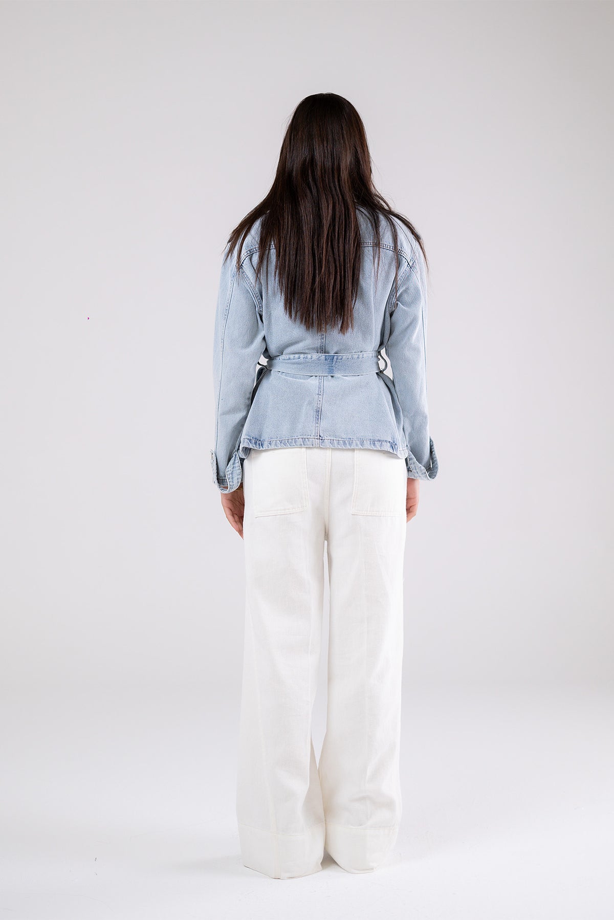 Belted Denim Jacket