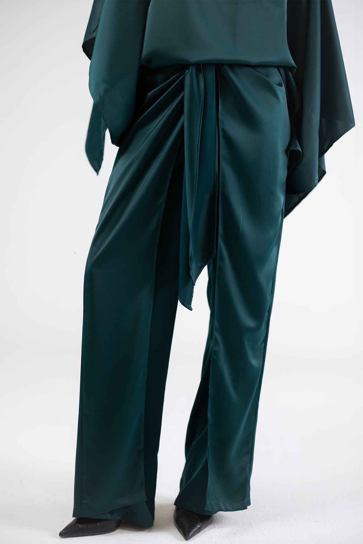 Satin Tie Pants