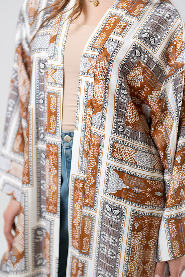 Printed Kimono