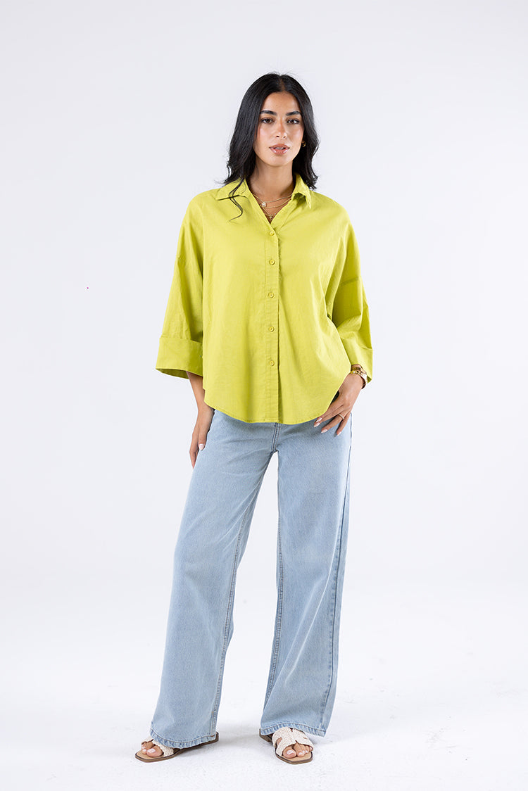 Coral Button-Up Shirt