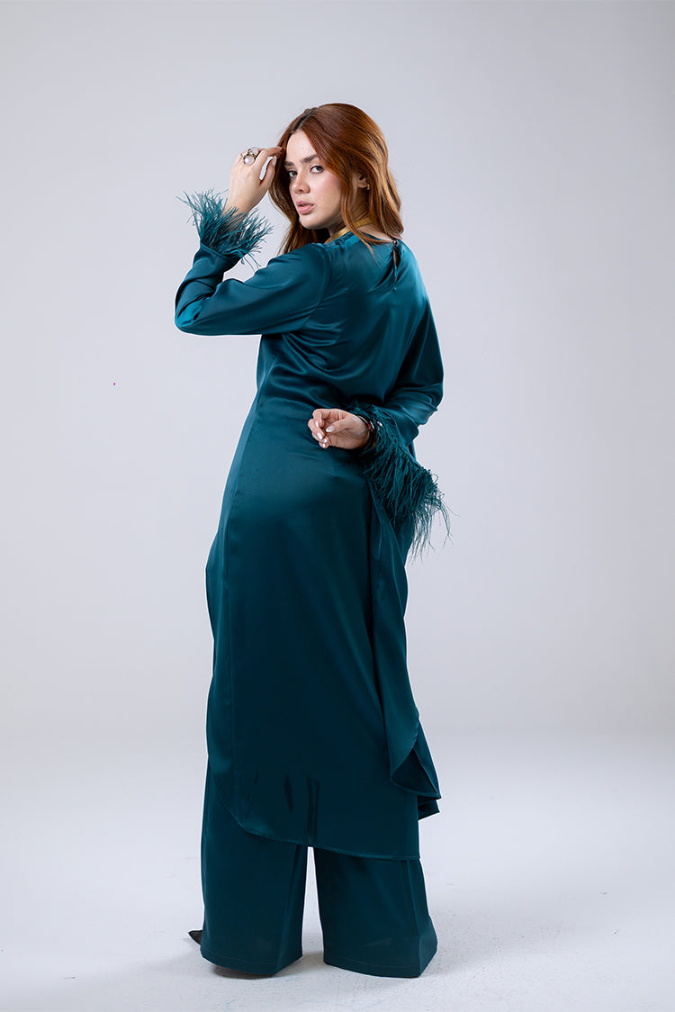 Satin Asymmetric Blouse