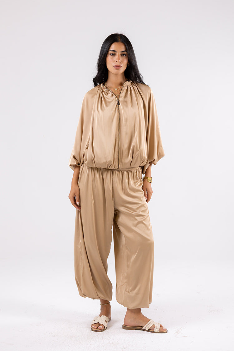 Balloon satin Pants