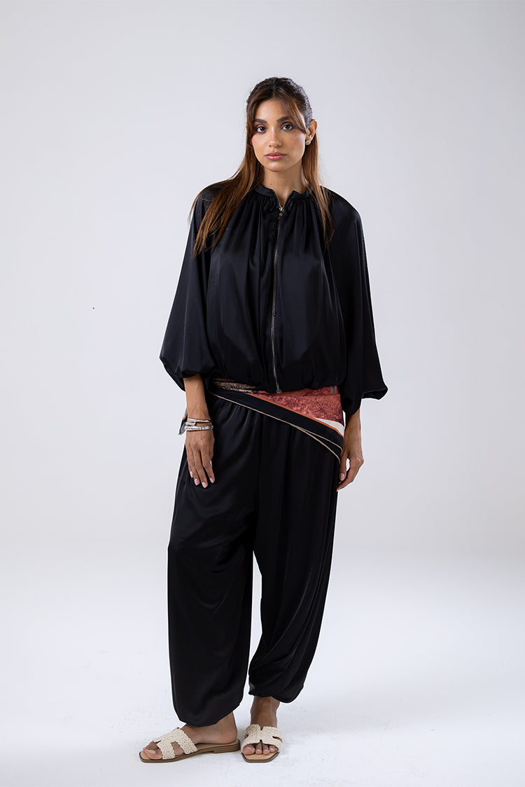 Balloon satin Pants