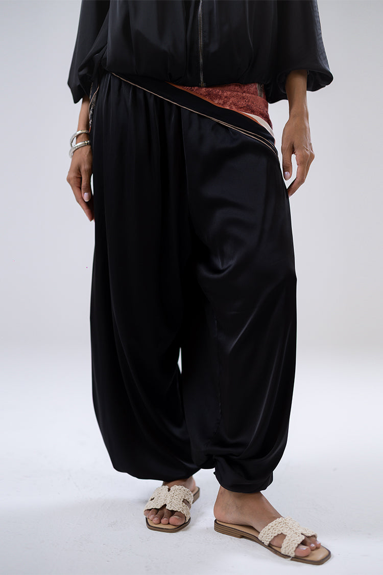 Balloon satin Pants