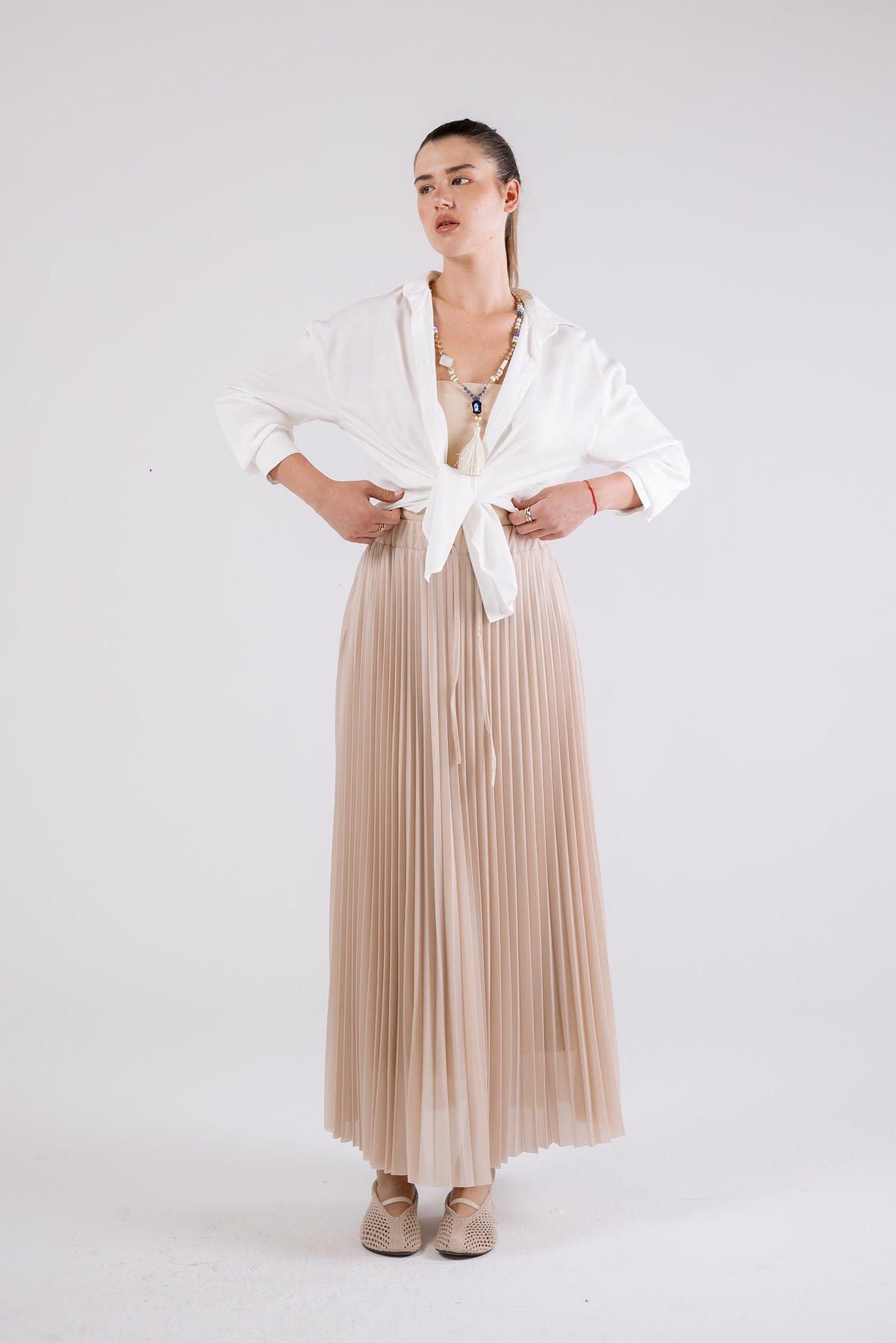 Soft Pleats Skirt