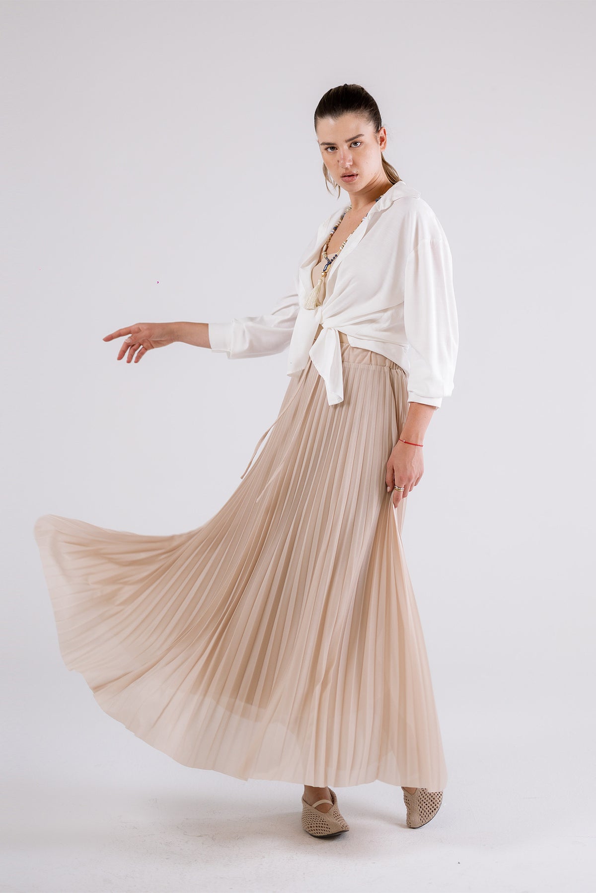 Soft Pleats Skirt