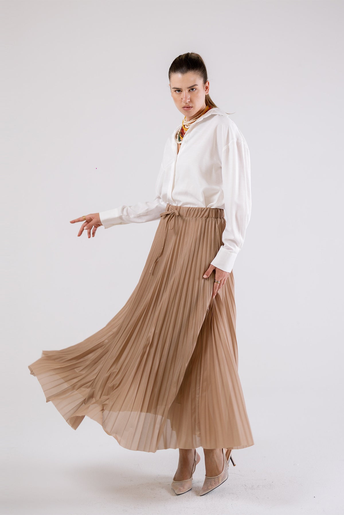 Soft Pleats Skirt