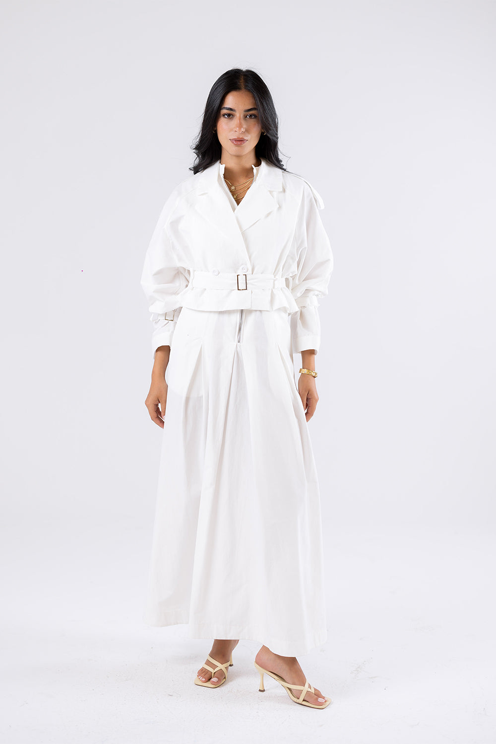 Belted Cropped Jacket