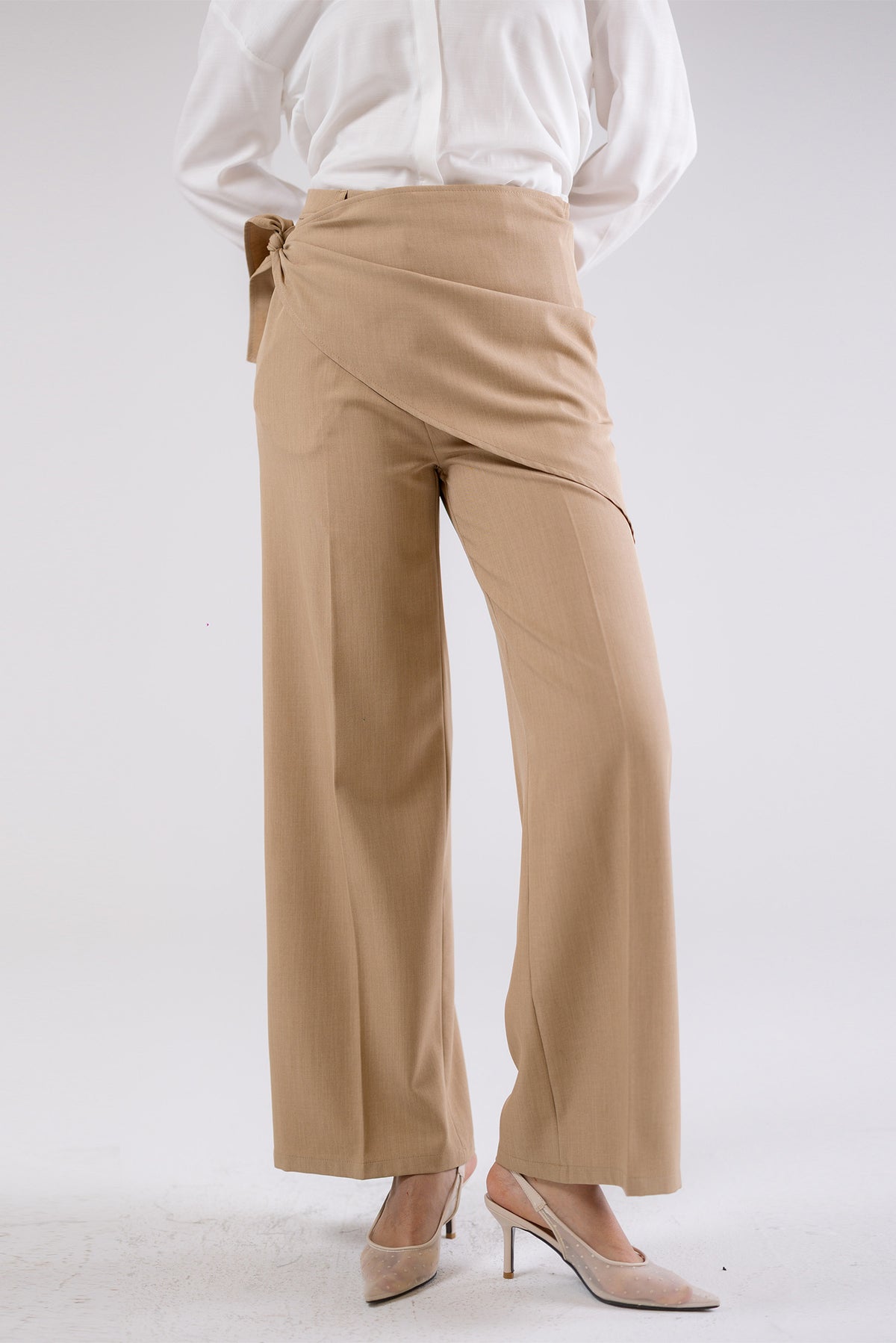 Full Length Wide Leg Trousers