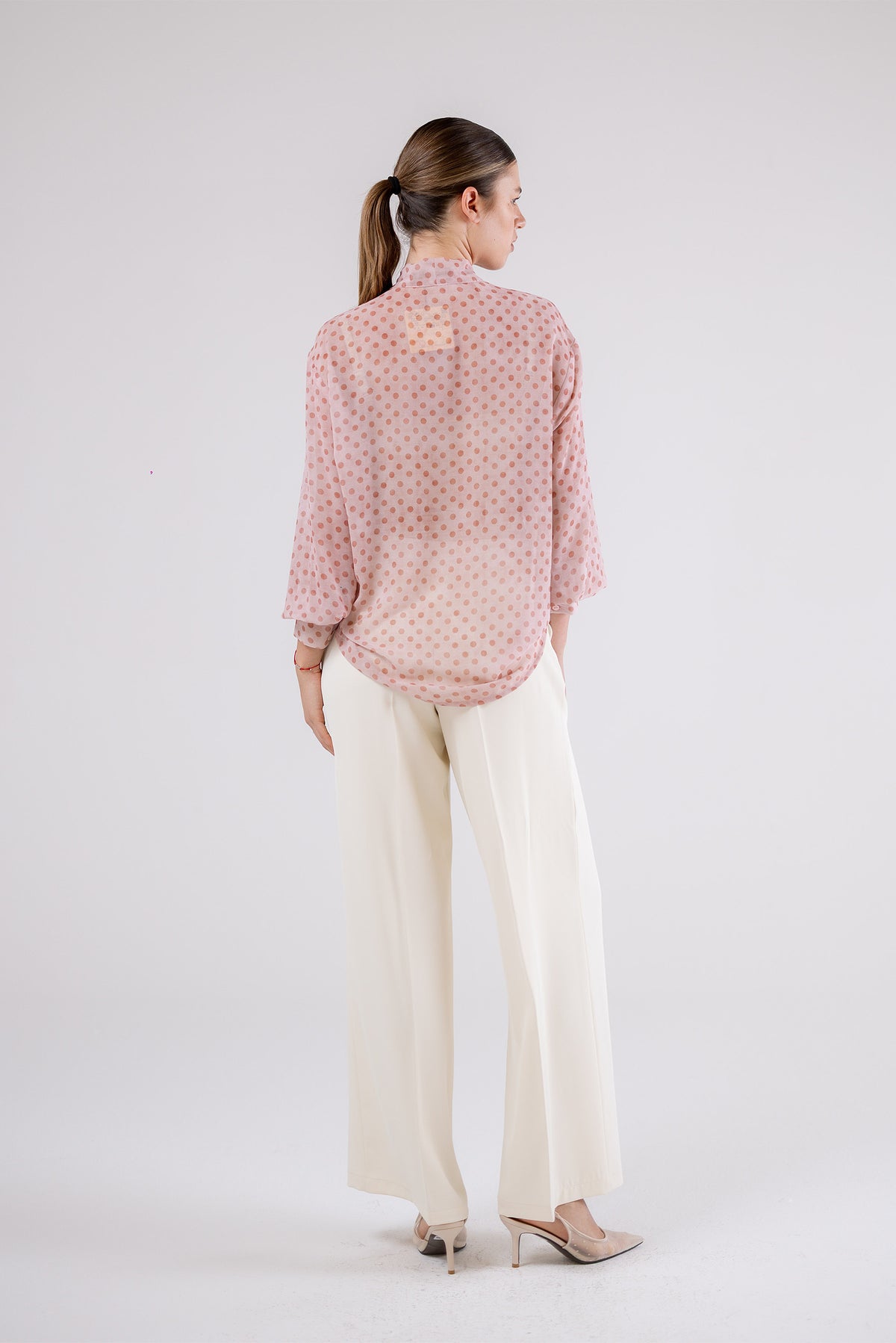 Polka Dot Bow Blouse