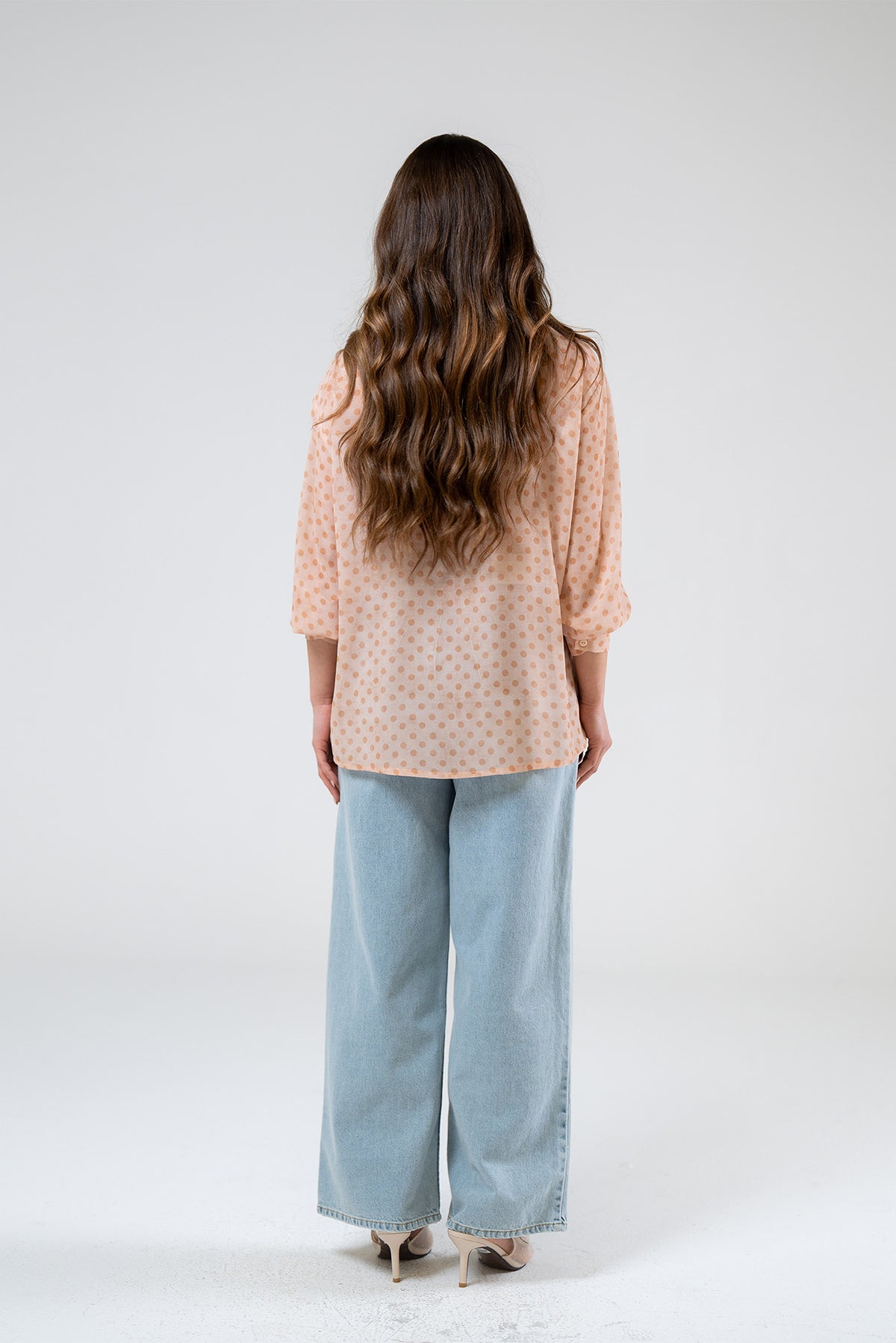 Polka Dot Bow Blouse