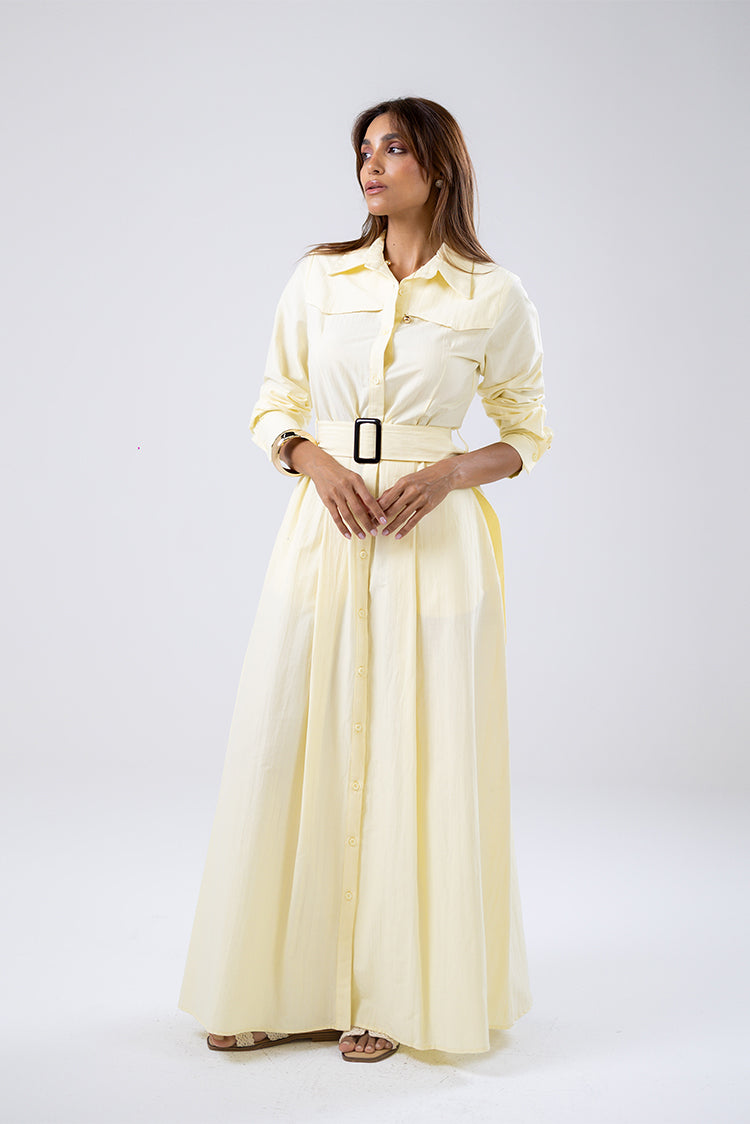 Belted Shirt Dress