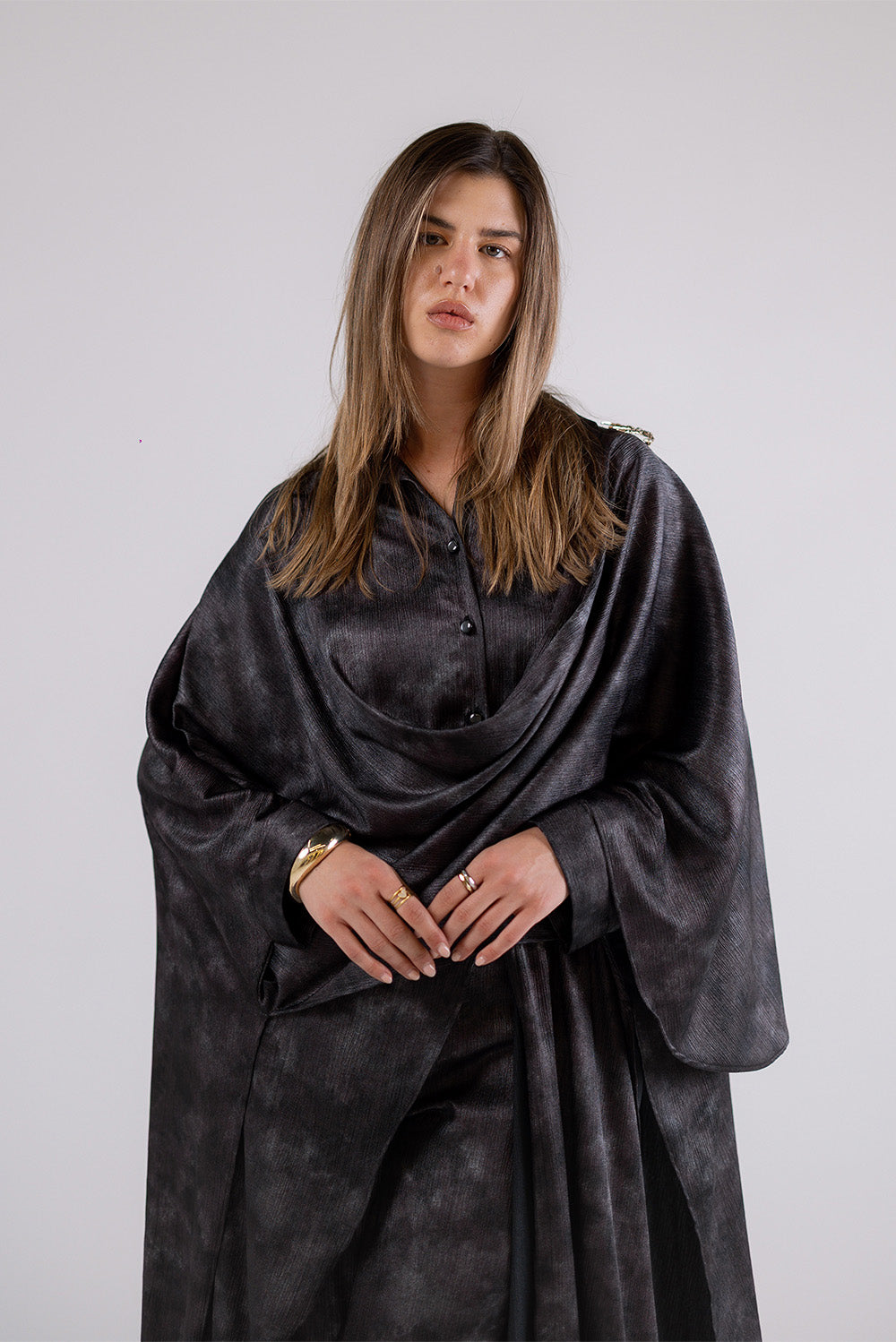 Wrap Satin Blouse