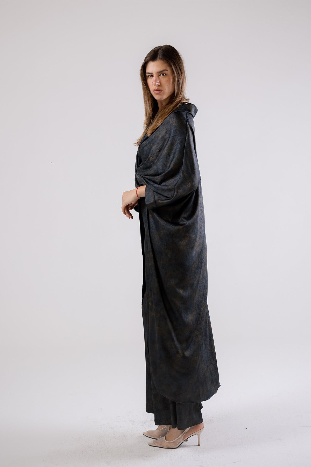 Wide-Leg Wrap Pants