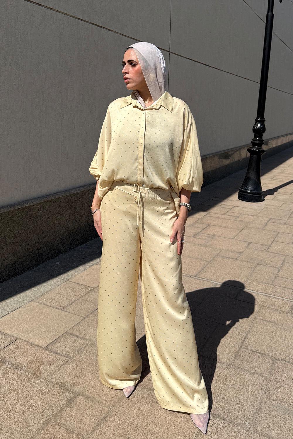 Butter Polka Wide Pants  Full-length
