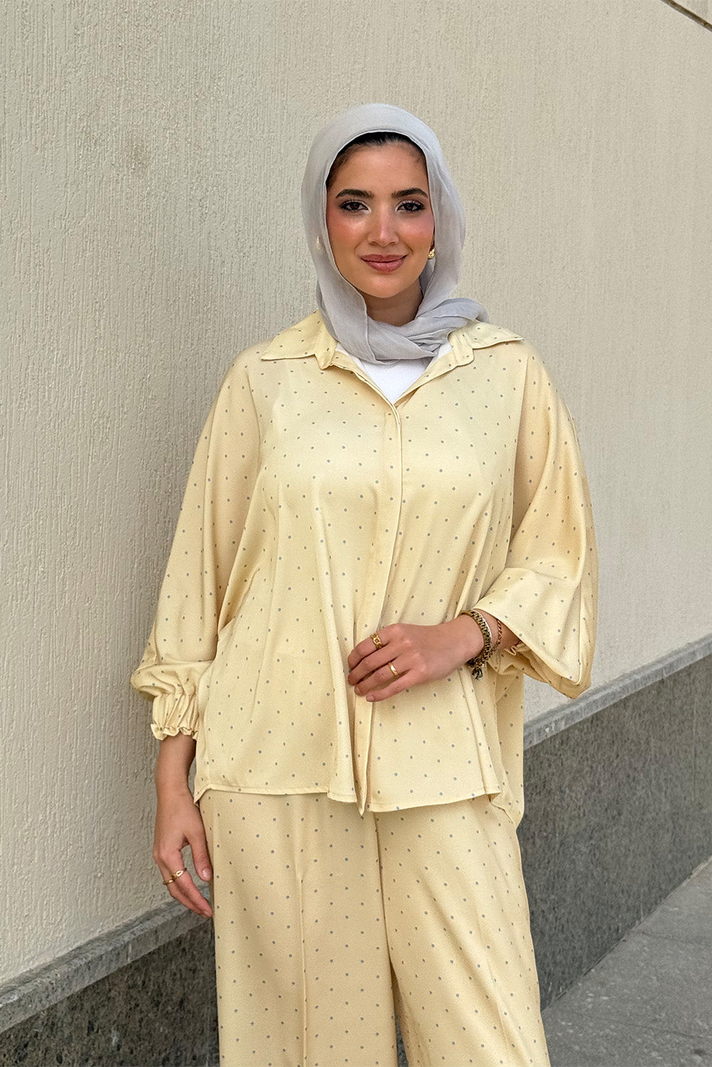 Butter Polka Relaxed Shirt Hip