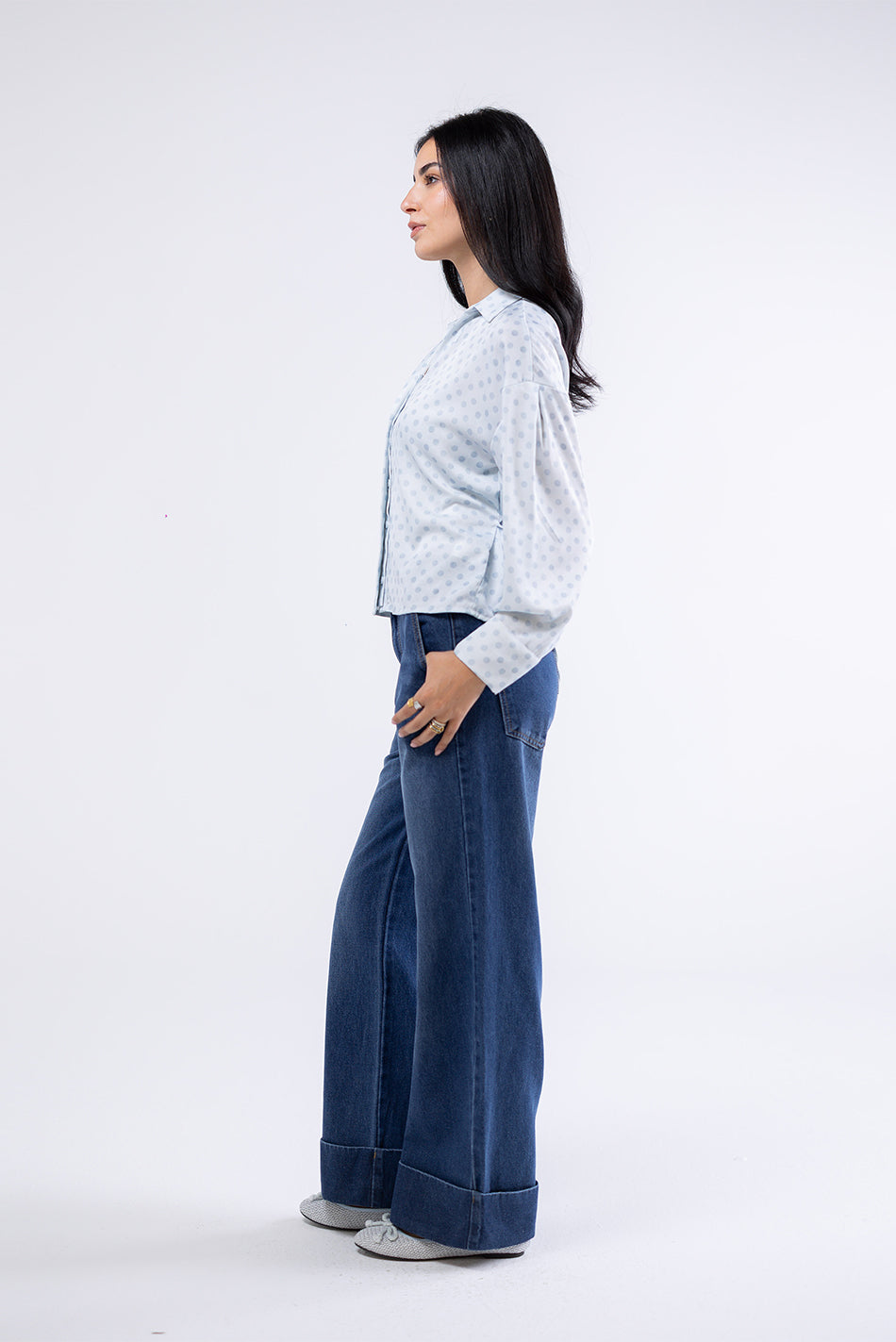 Wide Cuff Jeans