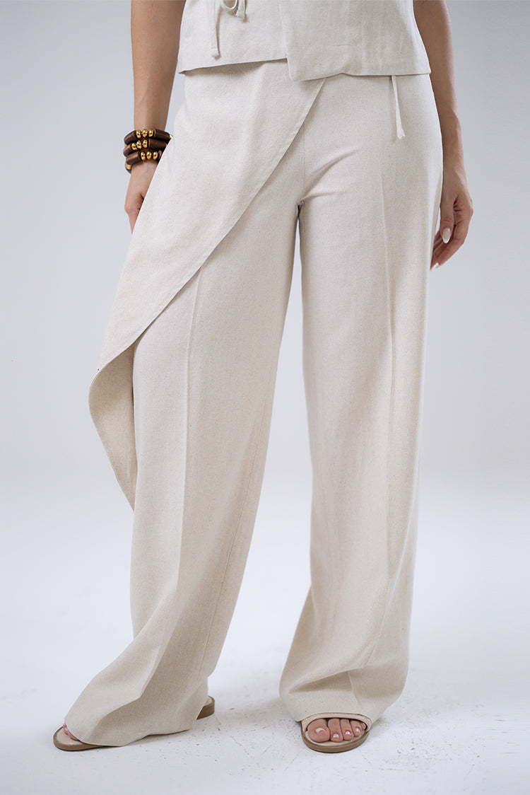 Asymmetric Overlay Trousers
