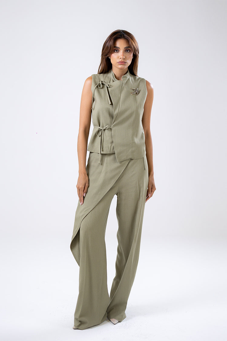 Tailored Ruffle Vest