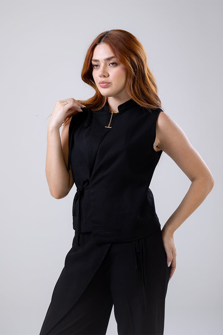 Tailored Ruffle Vest