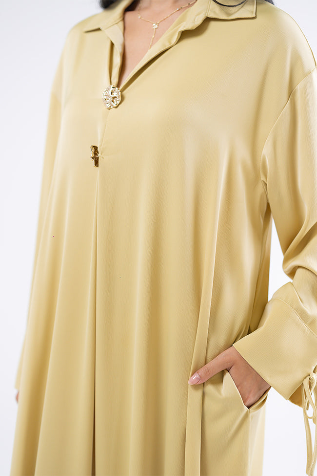 Collared Maxi Dress