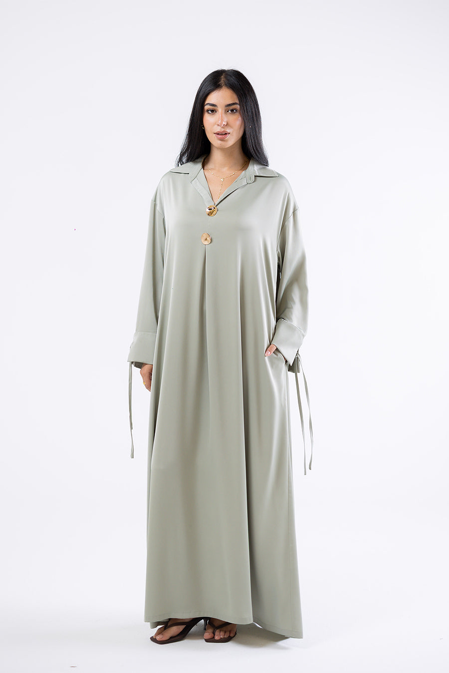 Collared Maxi Dress