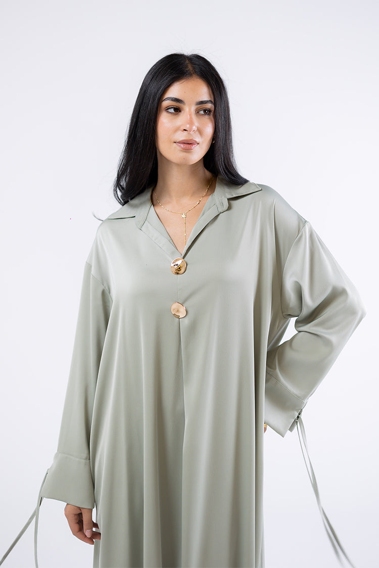 Collared Maxi Dress