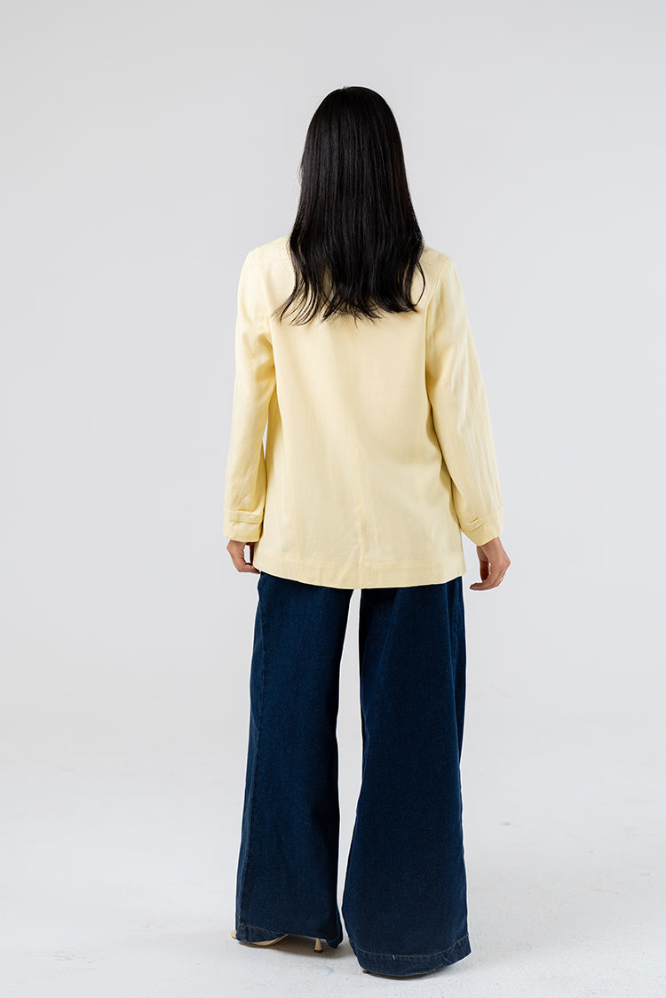 Classic Linen Blend Blazer