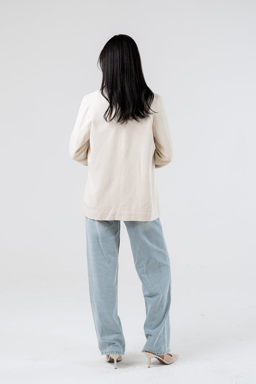 Classic Linen Blend Blazer