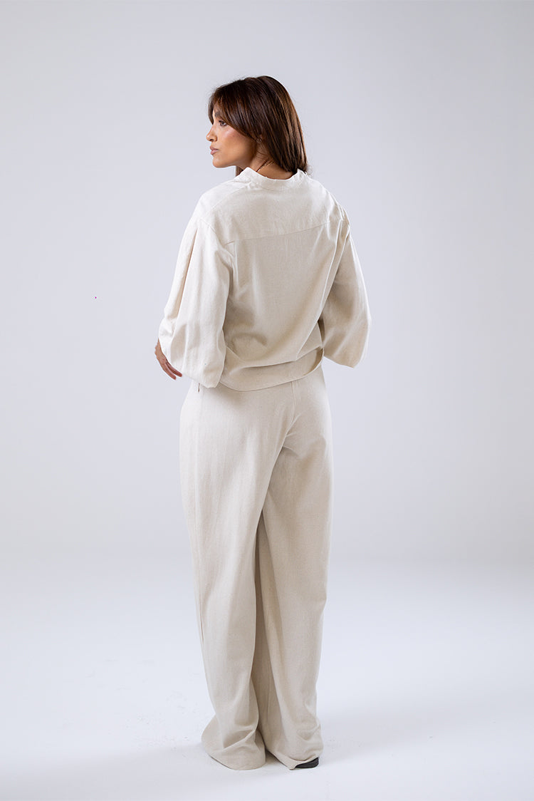 Balloon Sleeve Relaxed Shirt