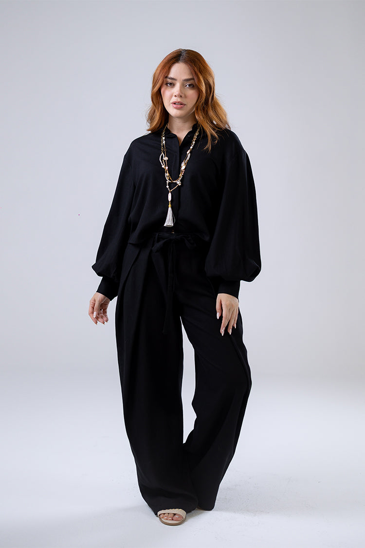 Balloon Sleeve Relaxed Shirt