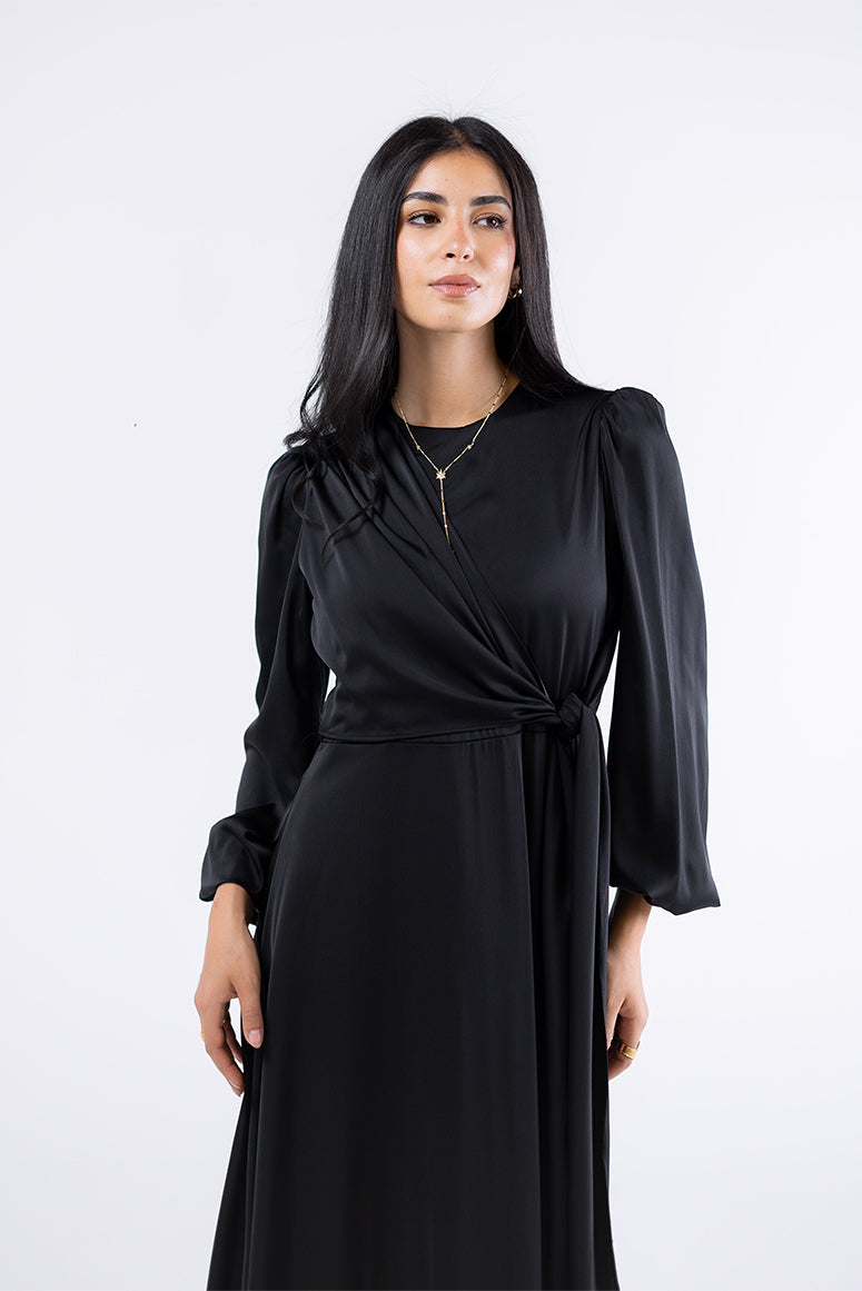 Midnight Drape Maxi Dress