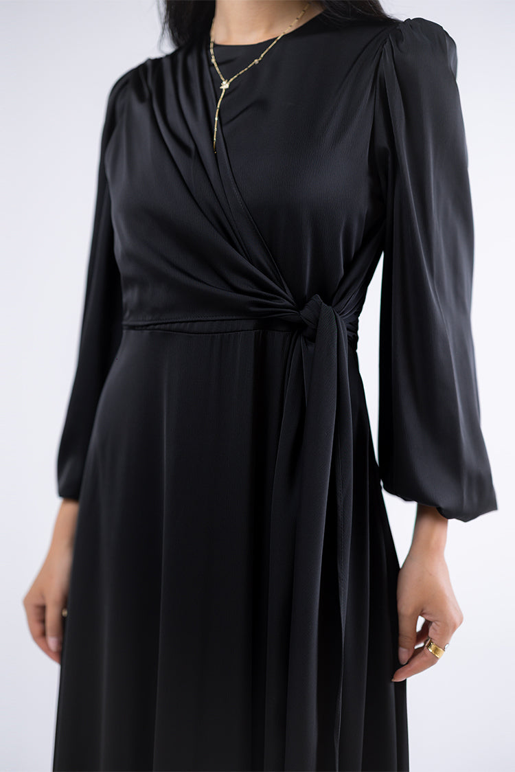 Midnight Drape Maxi Dress