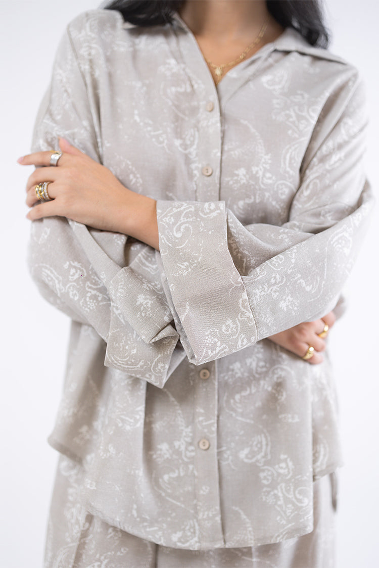 Paisley Print Relaxed Shirt