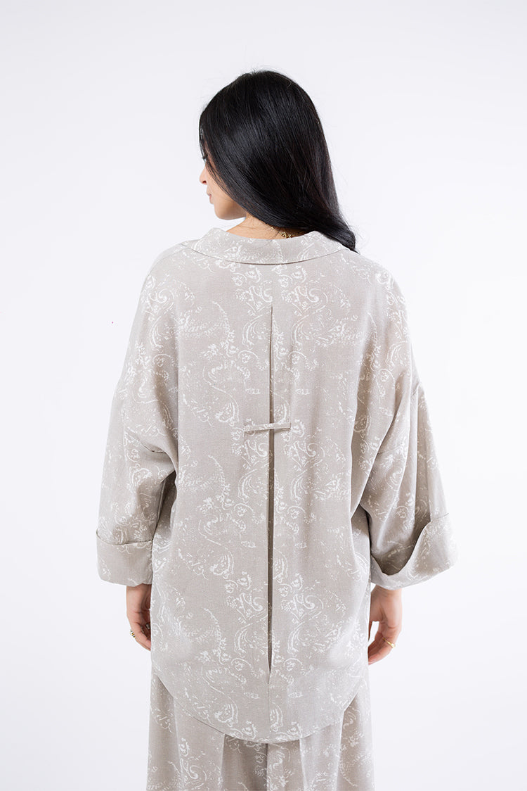Paisley Print Relaxed Shirt