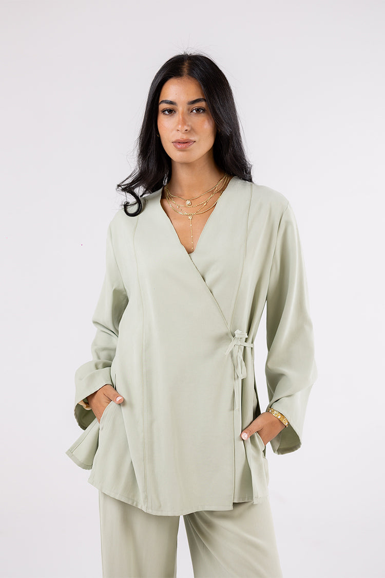 Sage Green Relaxed Top