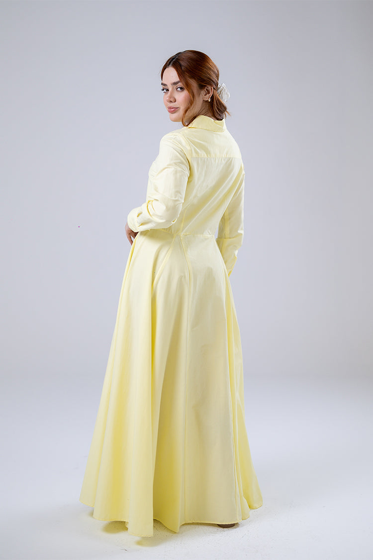 Classic Flared Shirt Dress